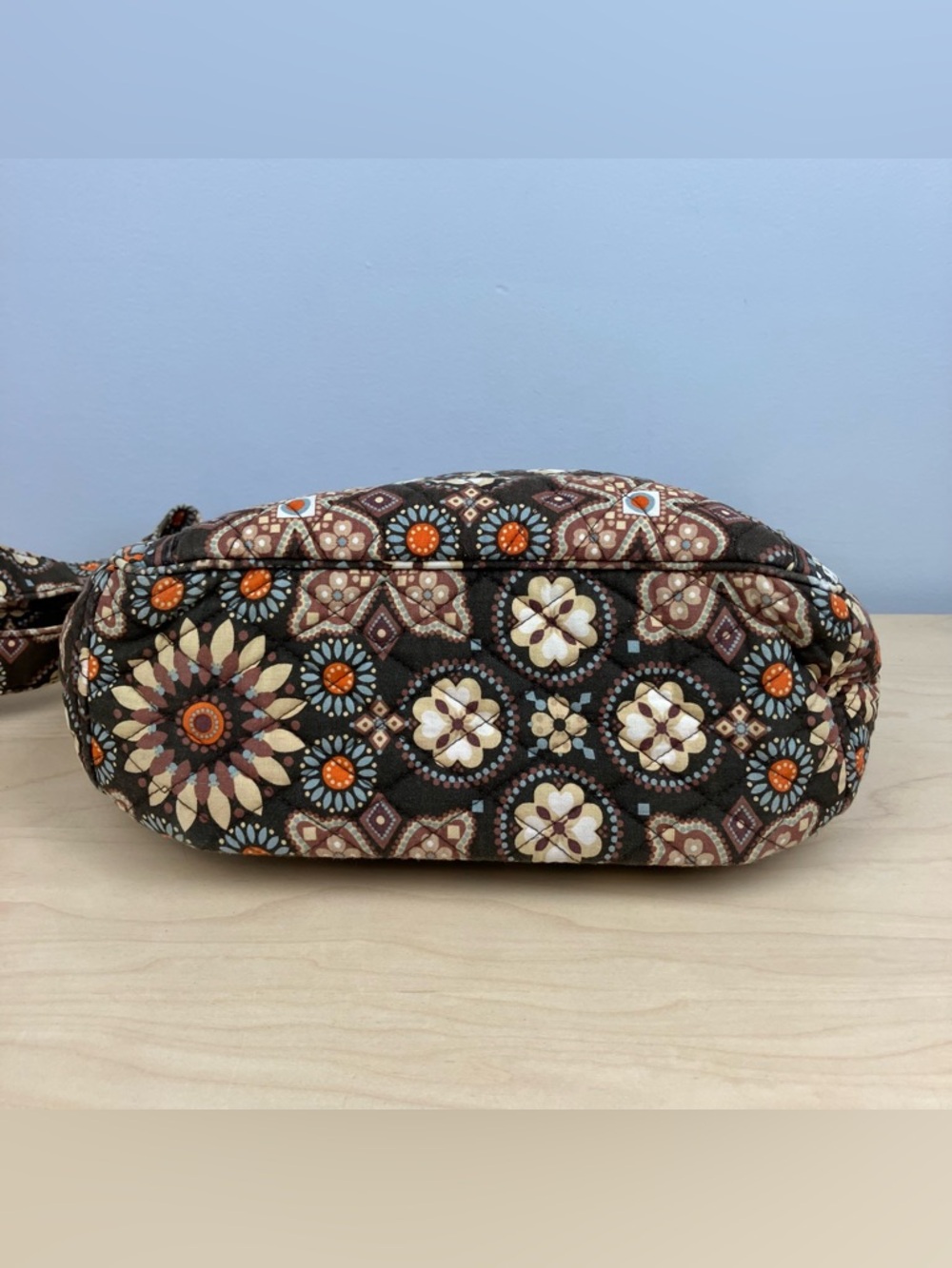 Vera Bradley Set Shoulder Bag Purse & Wallet Brown Floral Pattern - Picture 3 of 16